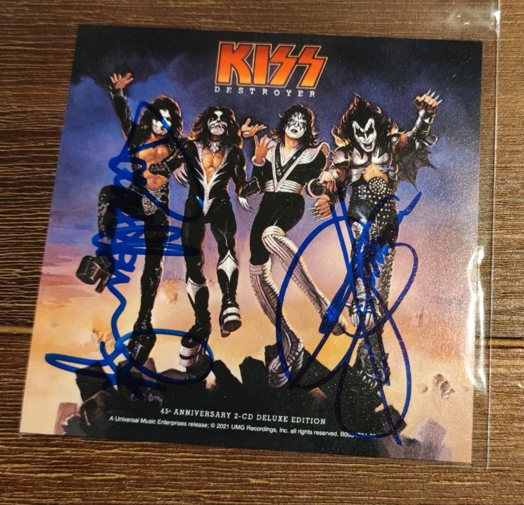 Kiss Destroyer CD gesigneerd | signed, Verzamelen, Muziek, Artiesten en Beroemdheden, Ophalen, Cd of Plaat, Gesigneerd