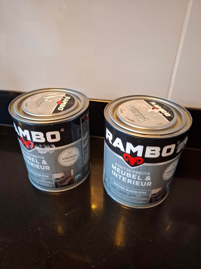 Rambo Pantserbeits 0745 Meubel & Interieur Vintage Blauw, Ophalen of Verzenden