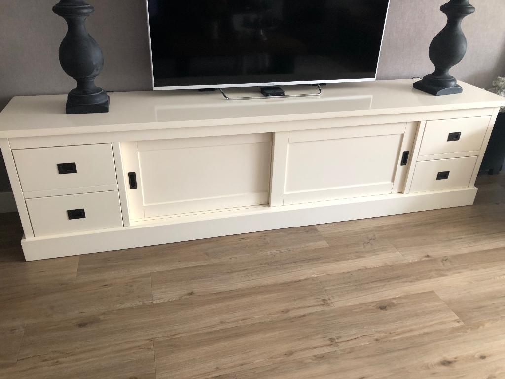 Richmond tv meubel, Huis en Inrichting, Kasten | Televisiemeubels, Ophalen, Gebruikt, Landeijk, 200 cm of meer