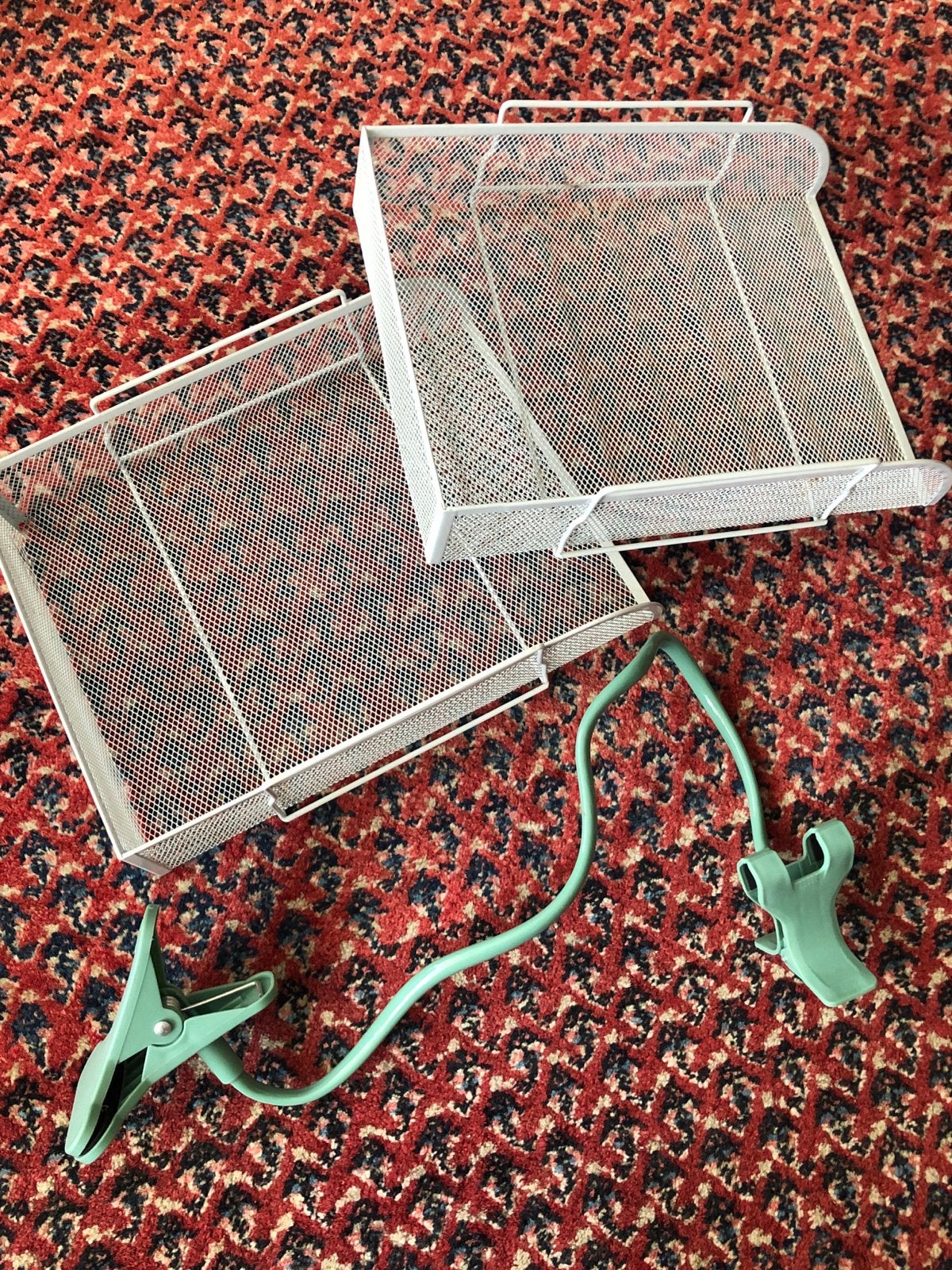 3 Bakjes voor papieren - mandje- knijper voor papieren., Ophalen