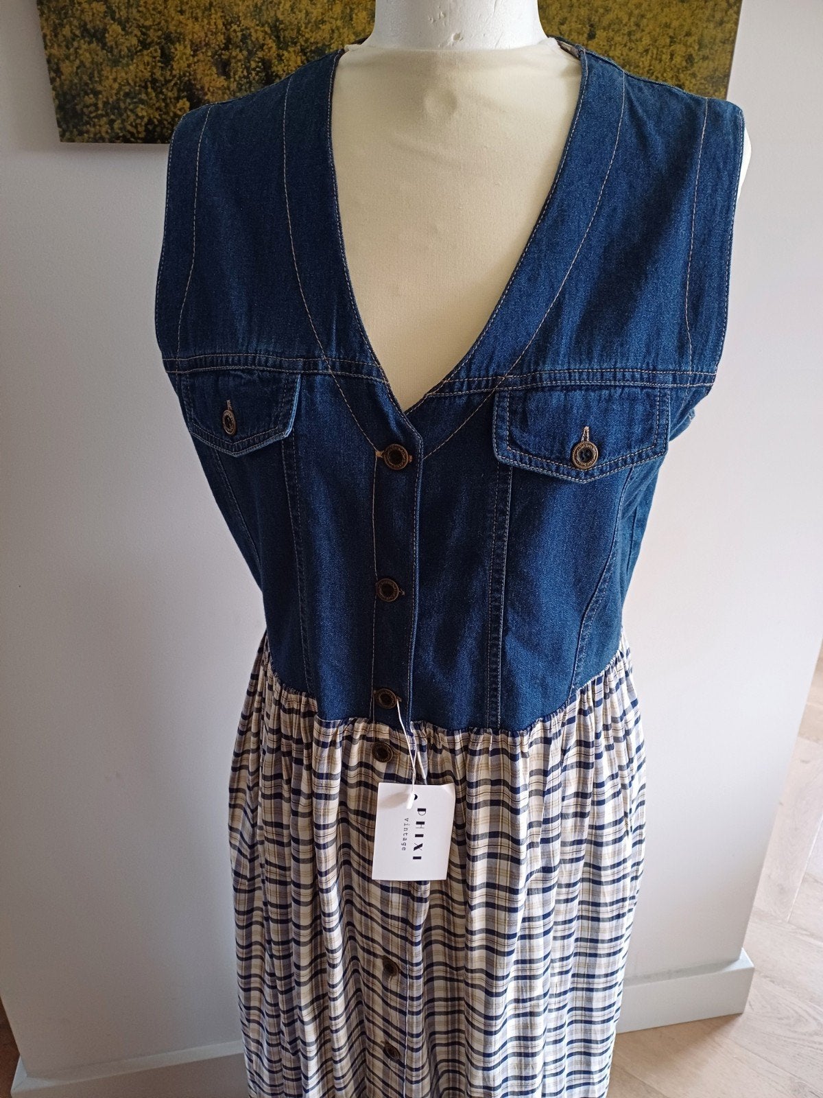 Santarelli Denim Top Jurk Maat M, Kleding | Dames, Jurken, Maat 38/40 (M), Meerkleurig, Nieuw, Ophalen of Verzenden
