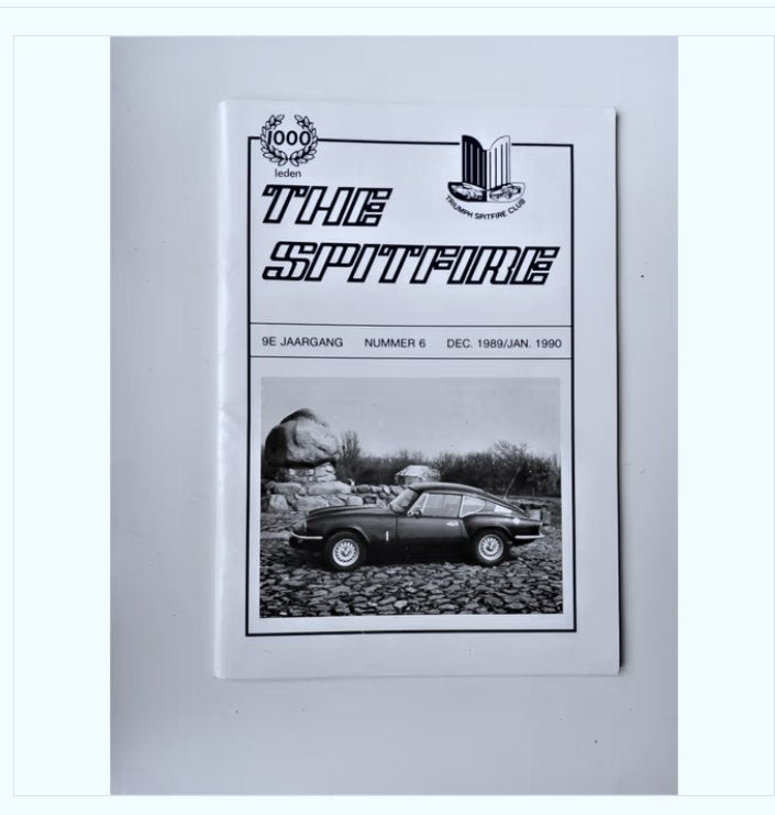 Triumph Spitfire Clubblad -#6# Dec 1989/Jan 1990-TSC, Ophalen of Verzenden, Zo goed als nieuw, Overige merken, Triumph Spitfire Club