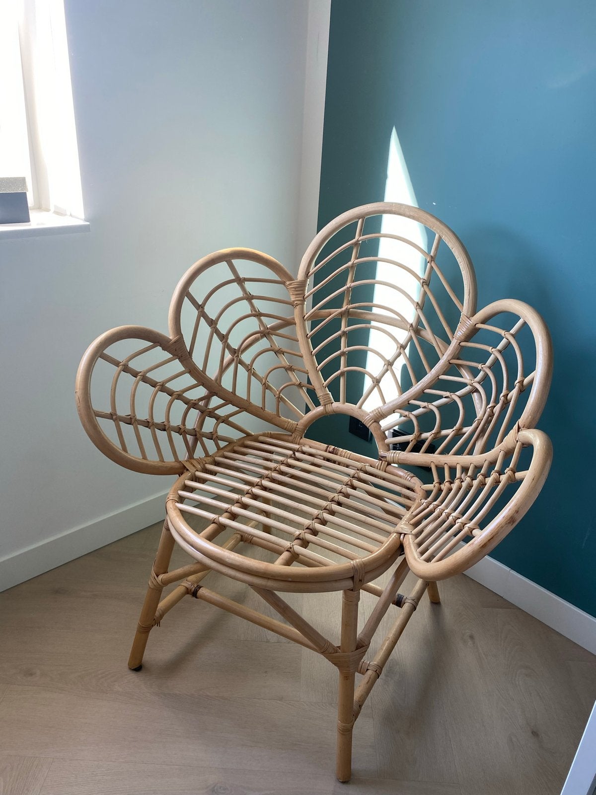 Lotus kuipstoel - rotan - Xenos Zo goed als nieuw, Huis en Inrichting, Ophalen, Overige kleuren, Riet of Rotan, Zo goed als nieuw
