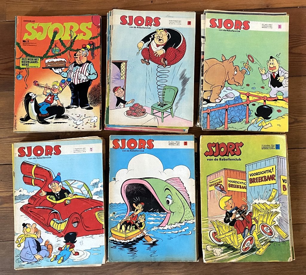 Sjors van de Rebellenclub 1963 / 1975, Meerdere stripboeken, Ophalen of Verzenden, Gelezen