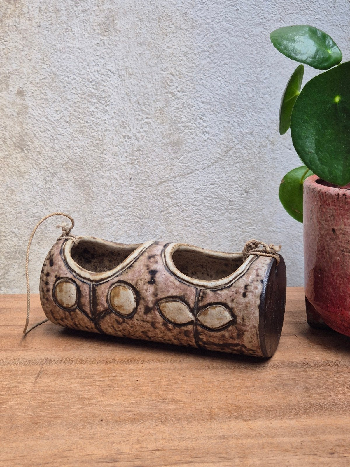 Vintage Hannie Mein Hangende Plantenpot – Studiokeramiek, Antiek en Kunst, Ophalen of Verzenden