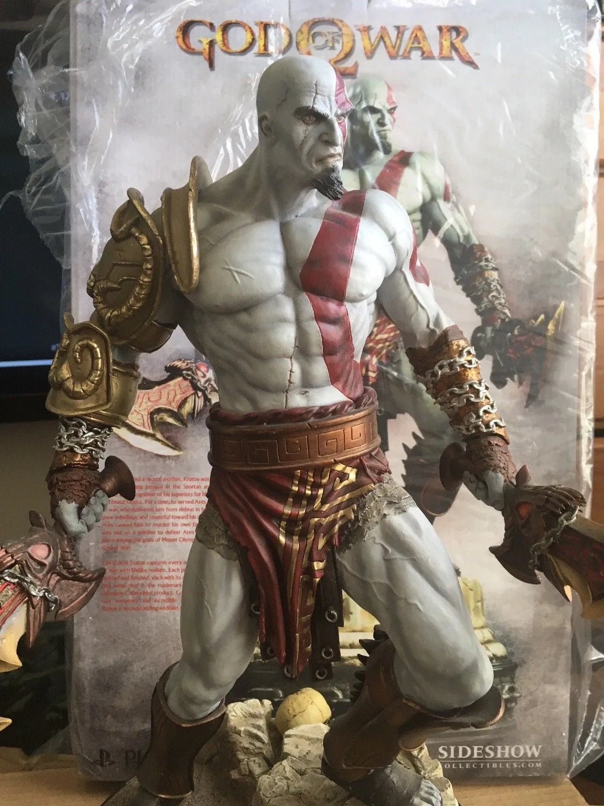 God of War Kratos Polystone Statue Sideshow Collectibles, Ophalen of Verzenden, Zo goed als nieuw