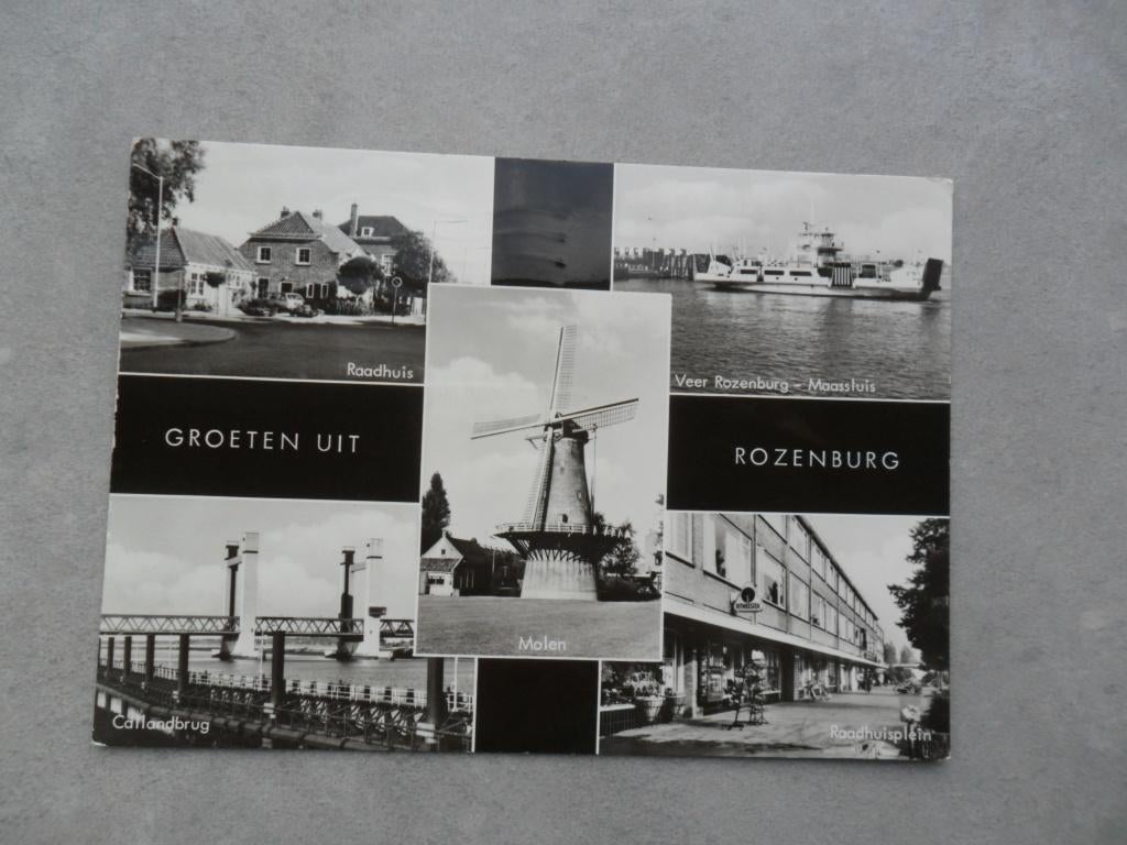 Rozenburg, veer/Raadhuisplein/ 1979, Verzenden, 1960 tot 1980, Gelopen, Noord-Brabant