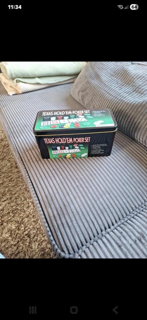 Texas hold'em poker set., Auto-onderdelen, Ophalen of Verzenden, Nieuw