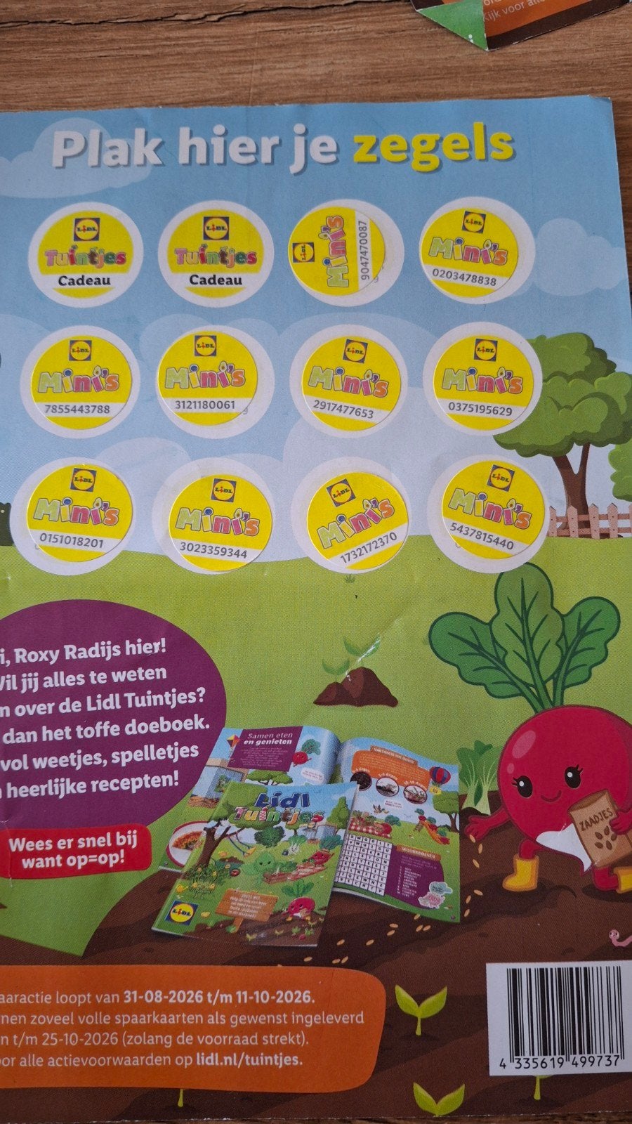 3 volle spaarkaarten Lidl Tuintjes, Verzamelen, Ophalen of Verzenden