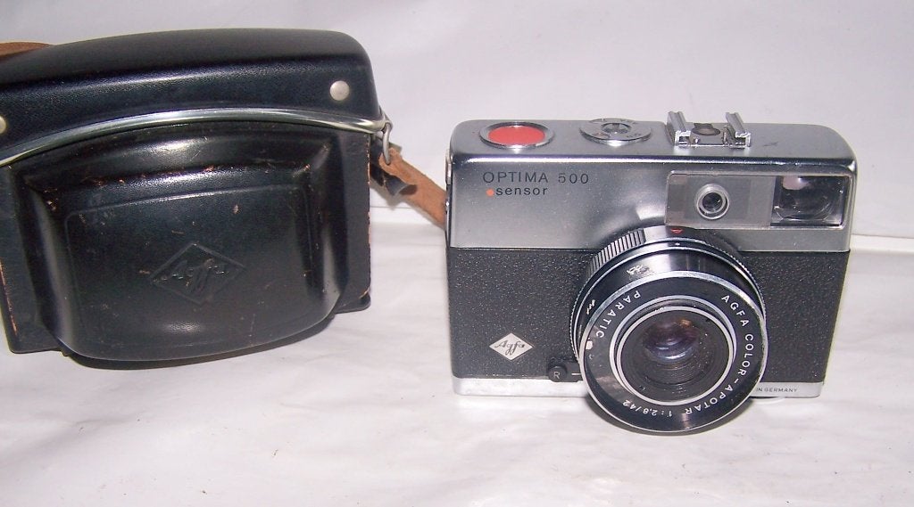 Mooie Agfa Optima 200 Sensor met Case. Izgs., Ophalen of Verzenden, Zo goed als nieuw, Compact, Overige Merken