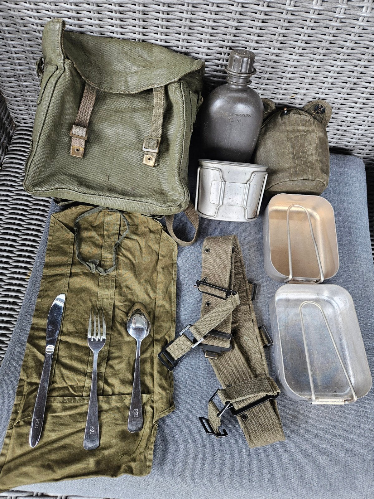 KL pukkel NL leger + inhoud PSU, Ophalen of Verzenden, Landmacht, Nederland, Overige typen