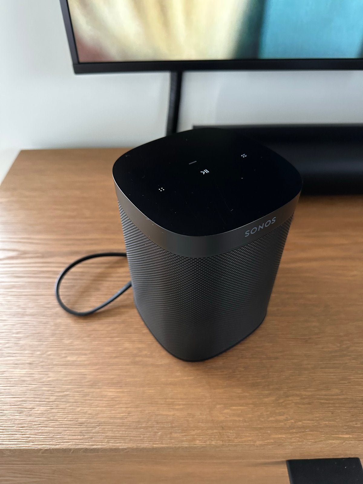 Sonos One SL Zwarte Slimme Speaker - Zo goed als nieuw, Audio, Tv en Foto, Luidsprekers, Slimme speaker, WiFi, Ophalen of Verzenden