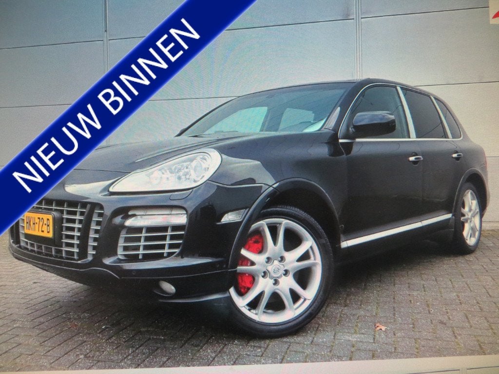 Porsche Cayenne 4.8 Turbo AUT SCHUIFDAK LEER 1e EIG! YOUNGTI, Cayenne, Gebruikt, Zwart, Leder