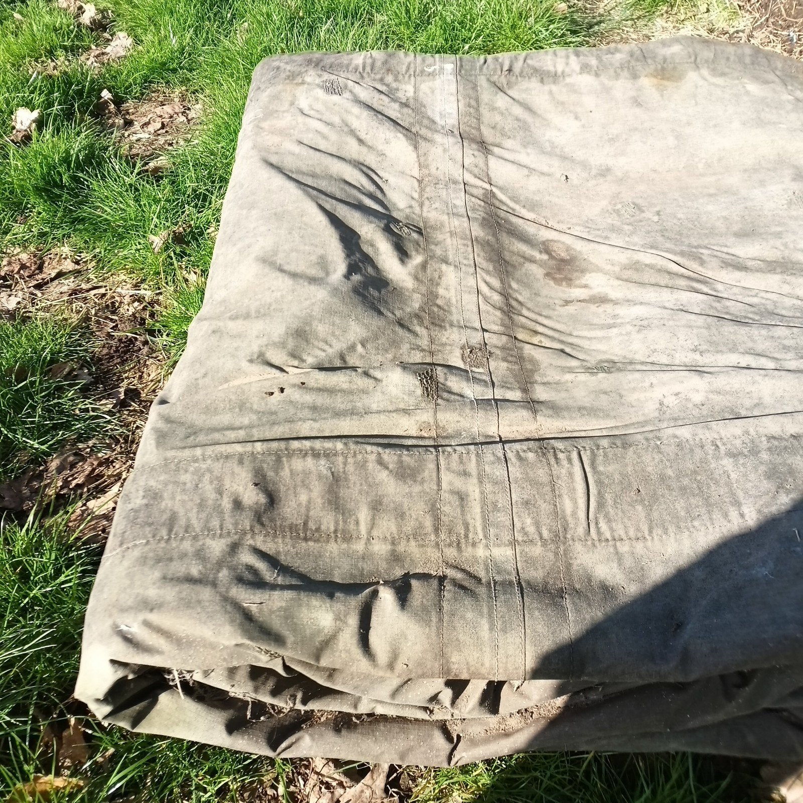 GRATIS ophalen - Gebruikte legertent met Stalen Frame en Bet, Ophalen, Gebruikt, Partytent, 2 meter of meer