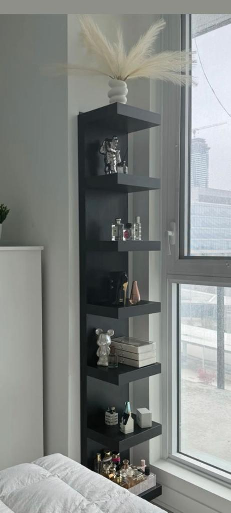Ikea Lack wandrek - Zwart, Ophalen of Verzenden, Gebruikt