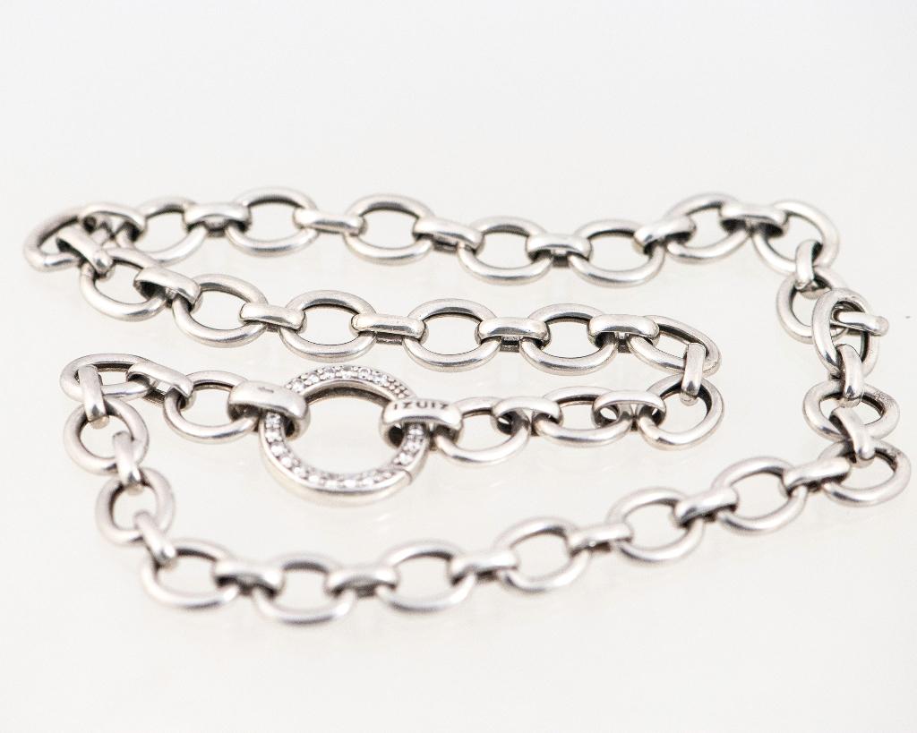 Halsketting ZINZI sterling zilver, Verzenden, Zo goed als nieuw, Zilver, Zilver