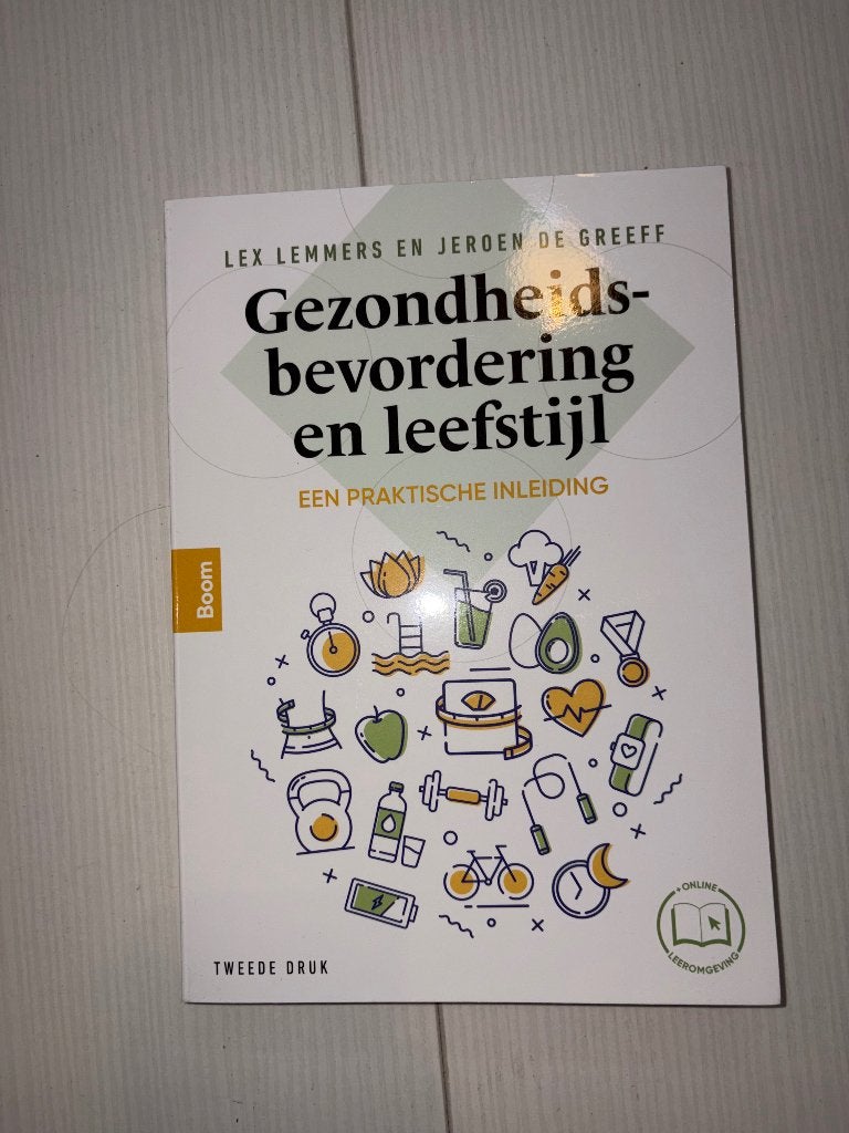 Gezondheidsbevordering en Leefstijl - Tweede Druk, Lex Lemmers en Jeroen de Greeff, Zo goed als nieuw, Gamma, HBO