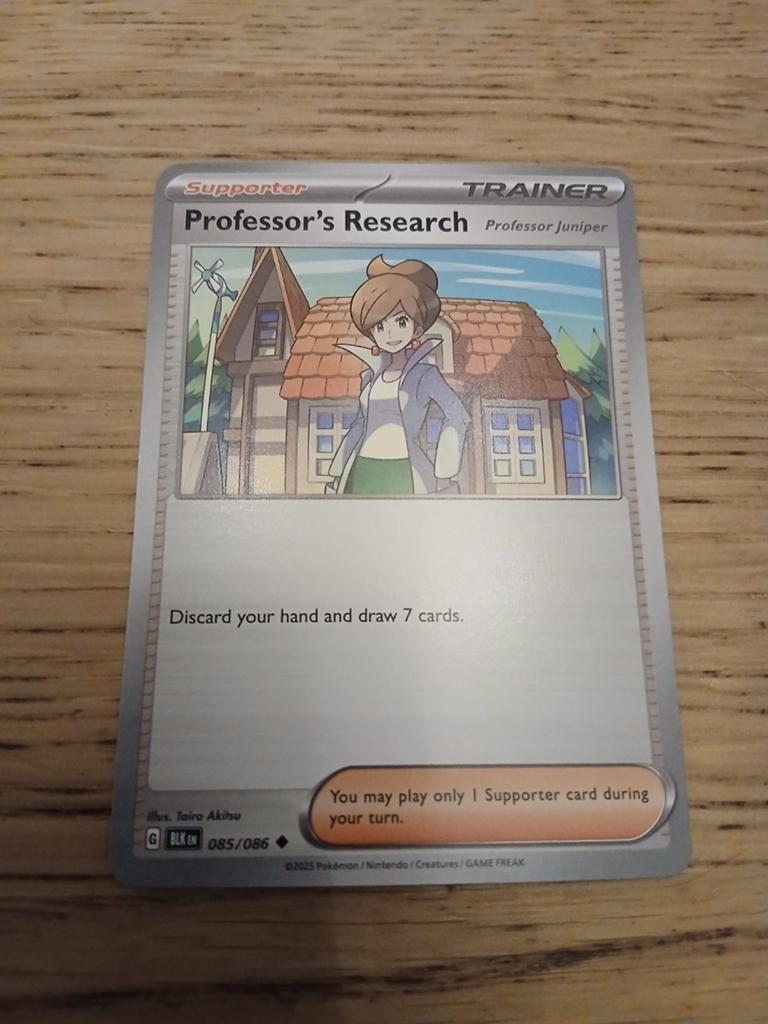 Professor's Research (Professor Juniper) Pokémon Kaart, Ophalen of Verzenden, Zo goed als nieuw, Losse kaart