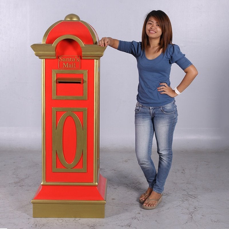 Santas Mailbox beeld 160 cm - kerstman, Diversen, Ophalen, HorecaBeelden, Nieuw, HorecaBeelden