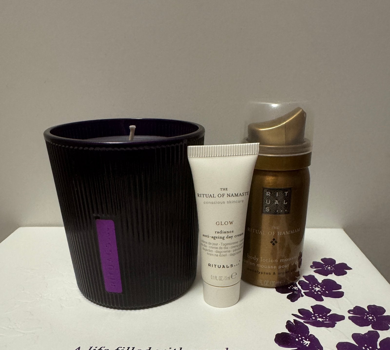 Rituals Yozakura kaars + mini’s, Ophalen, Zo goed als nieuw, Bad & Douche