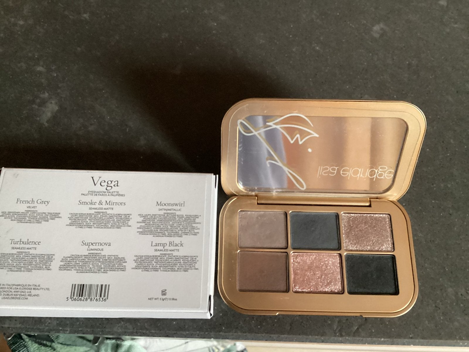 Lisa Eldridge Vega oogschaduwpalet, Gebruikt, Ophalen of Verzenden, Make-up, Overige kleuren