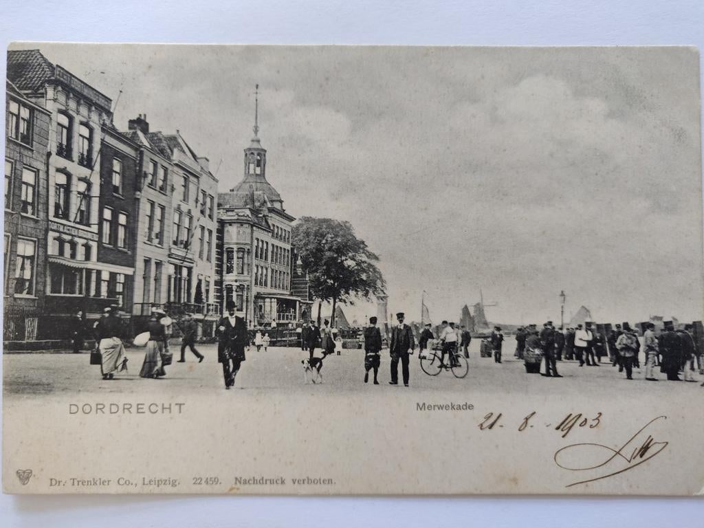X980 Dordt 1903 vanuit België Molen, Ophalen of Verzenden, Voor 1920, Noord-Holland