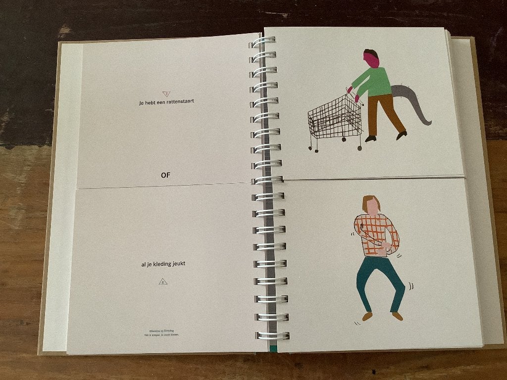 Het grote dilemma op dinsdag boek, Altijd natte sokken, Ophalen of Verzenden, Zo goed als nieuw, Verhalen