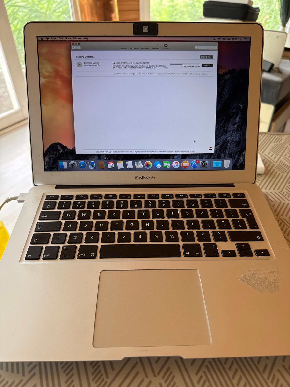 MacBook Air 13 inch (2015) - Intel Core i5, 4GB RAM, Computers en Software, Apple Macbooks, Ophalen, Gebruikt, Qwerty, 13 inch