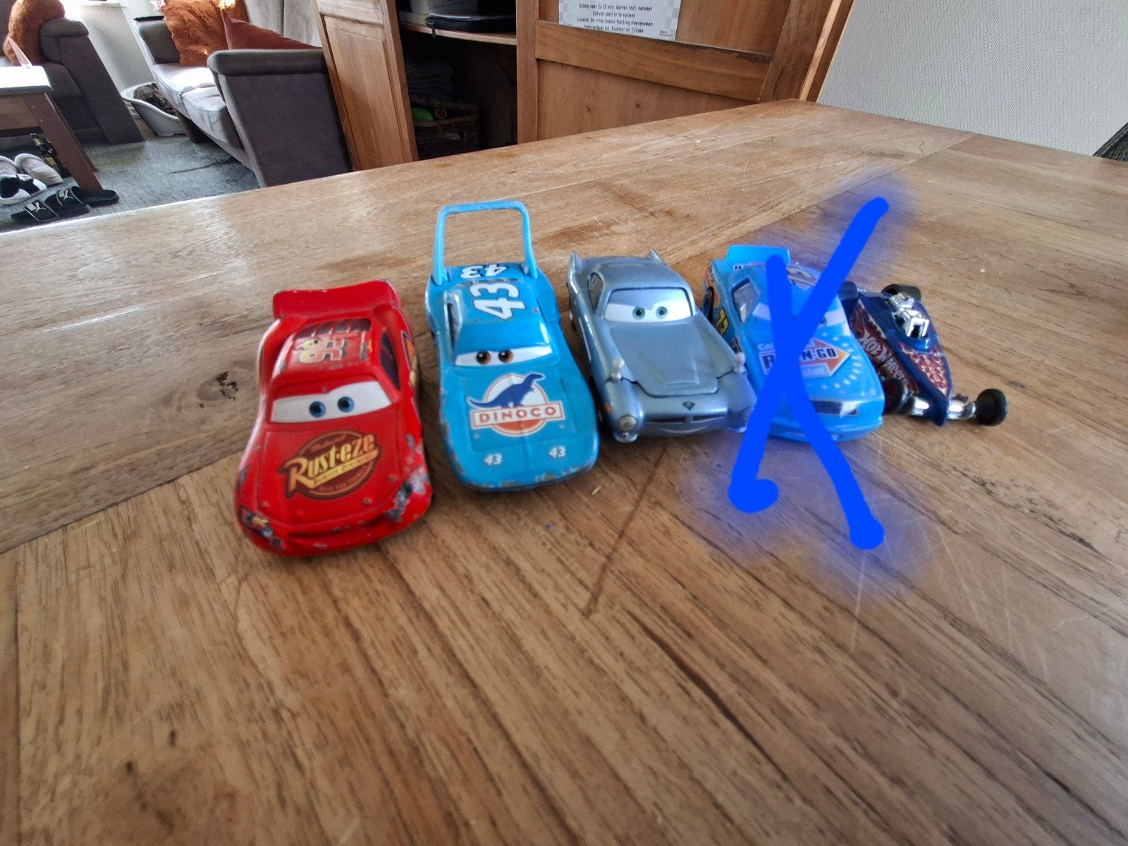 Cars Disney Pixar speelgoedauto's, Ophalen of Verzenden, Gebruikt