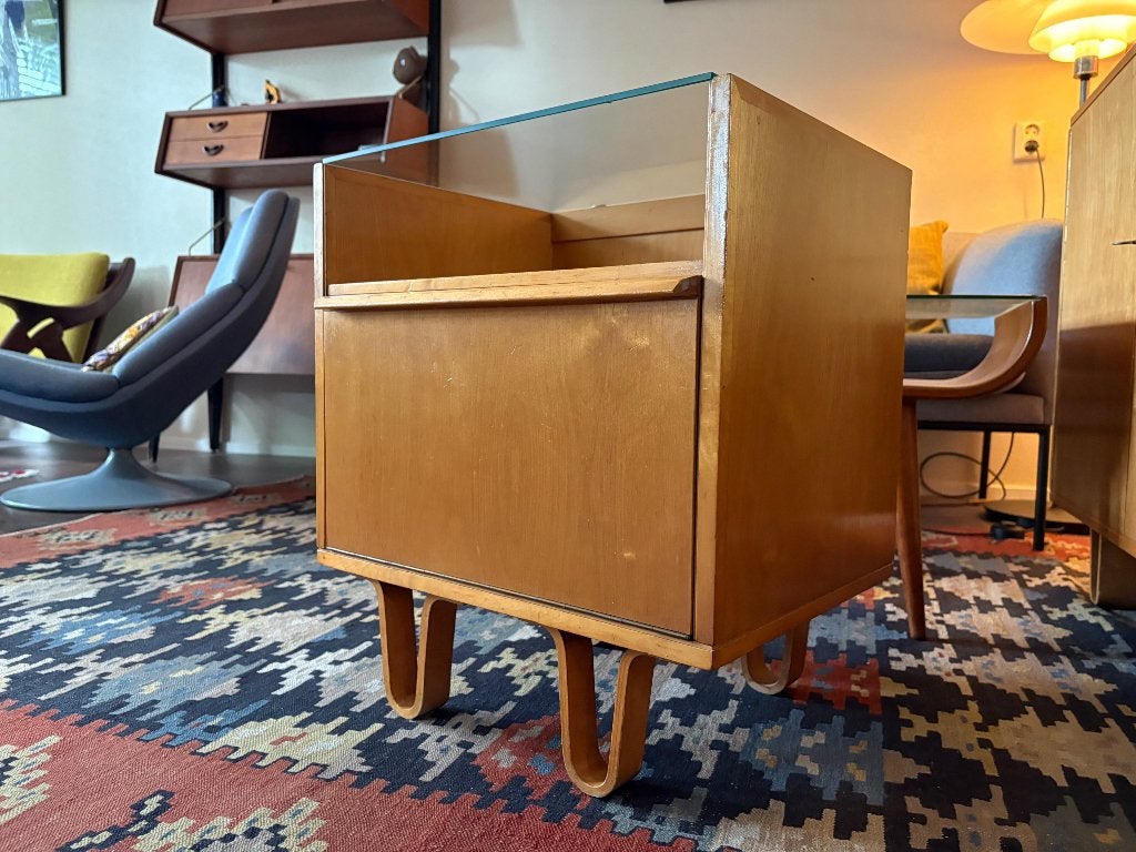 Pastoe NB01 - Cees Braakman Nachtkastje retro vintage 50s, Ophalen, Gebruikt, Deens design - Scandinavisch, 50 tot 100 cm