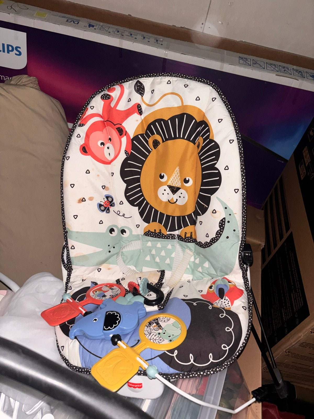 Baby wipstoel met speeltjes, Ophalen of Verzenden, Gebruikt