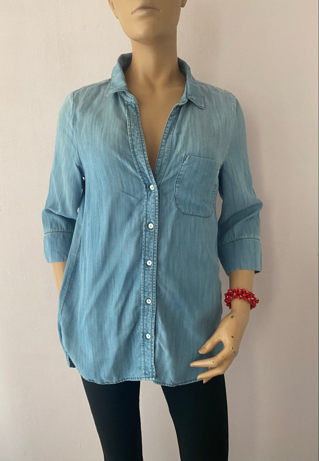 By-Bar Lyocell Blouse - Maat XS, Blauw, Ophalen of Verzenden, Zo goed als nieuw, Maat 34 (XS) of kleiner