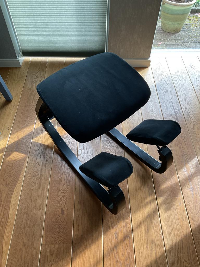 Stokke Varier Variable Balance kniestoel, Ophalen, Gebruikt, Zwart, Eén