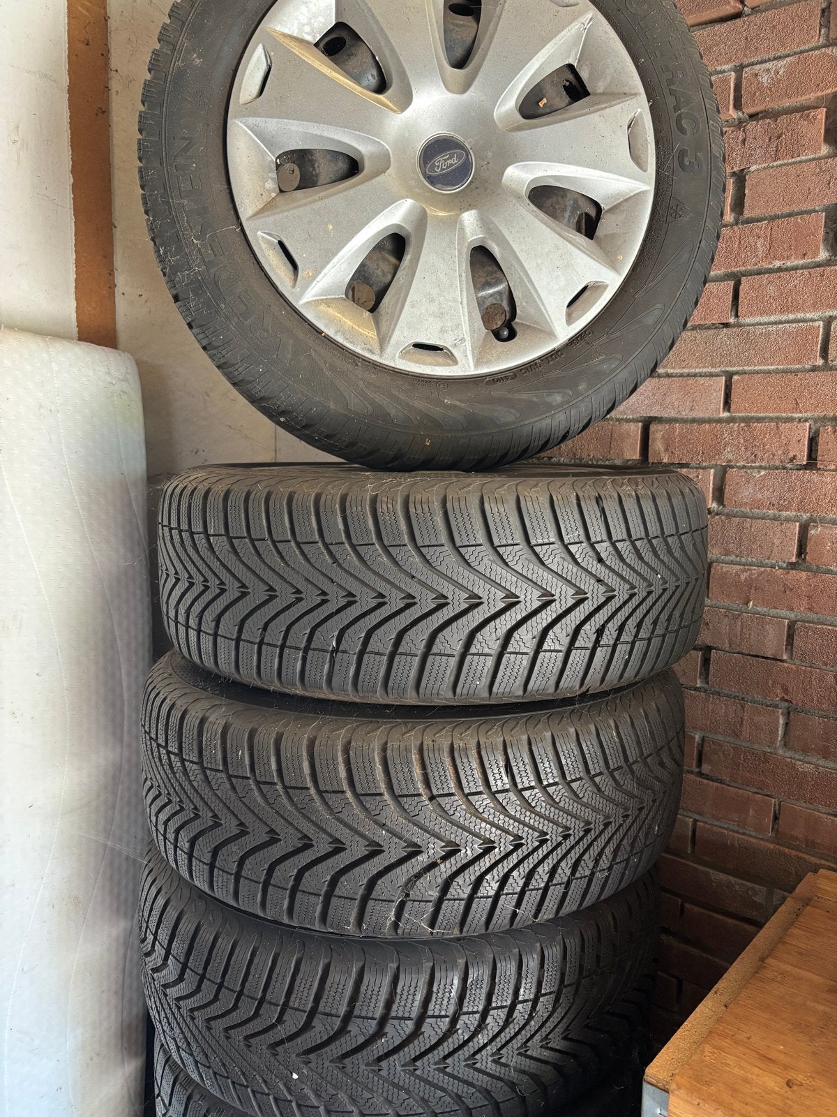 Winterbanden met velgen voor Ford Focus 2011-2014, Ophalen, Gebruikt, 16 inch, Banden en Velgen