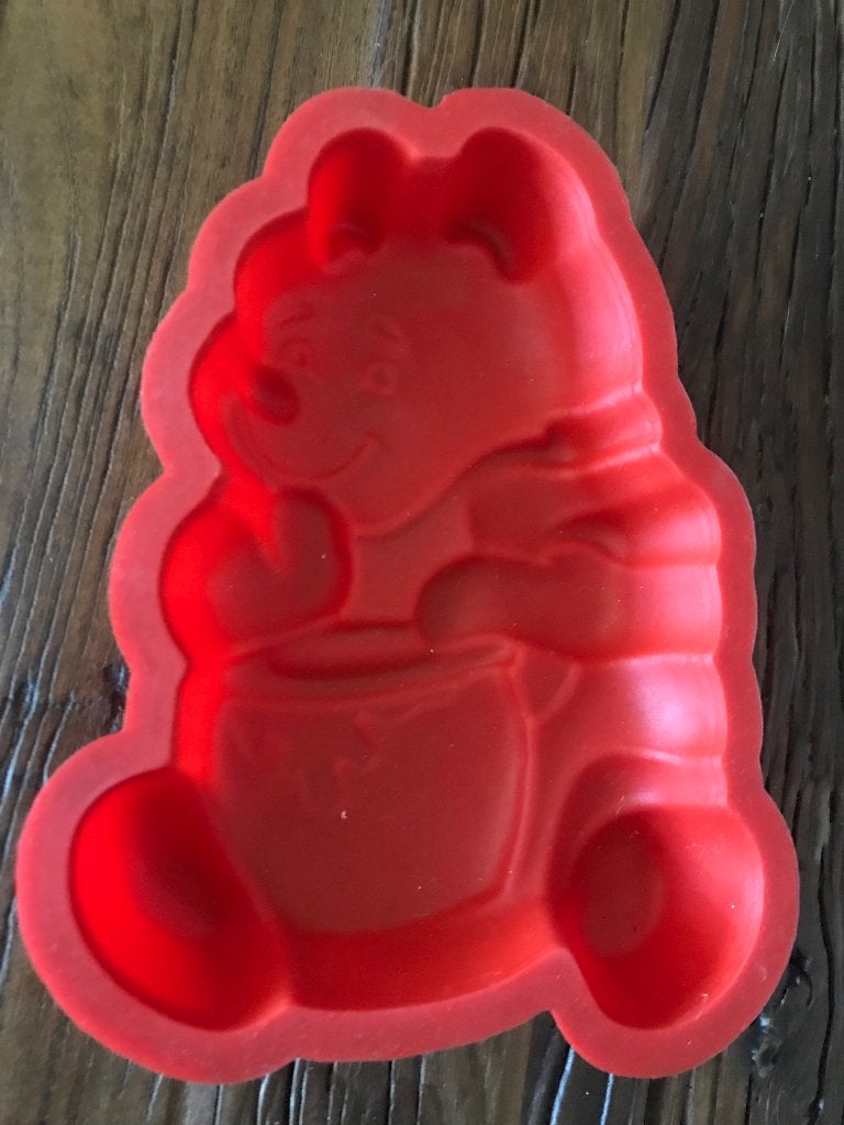 Disney koekvorm Winnie de Poeh (siliconen, bakvast), Ophalen of Verzenden, Winnie de Poeh of vrienden, Gebruikt, Overige typen