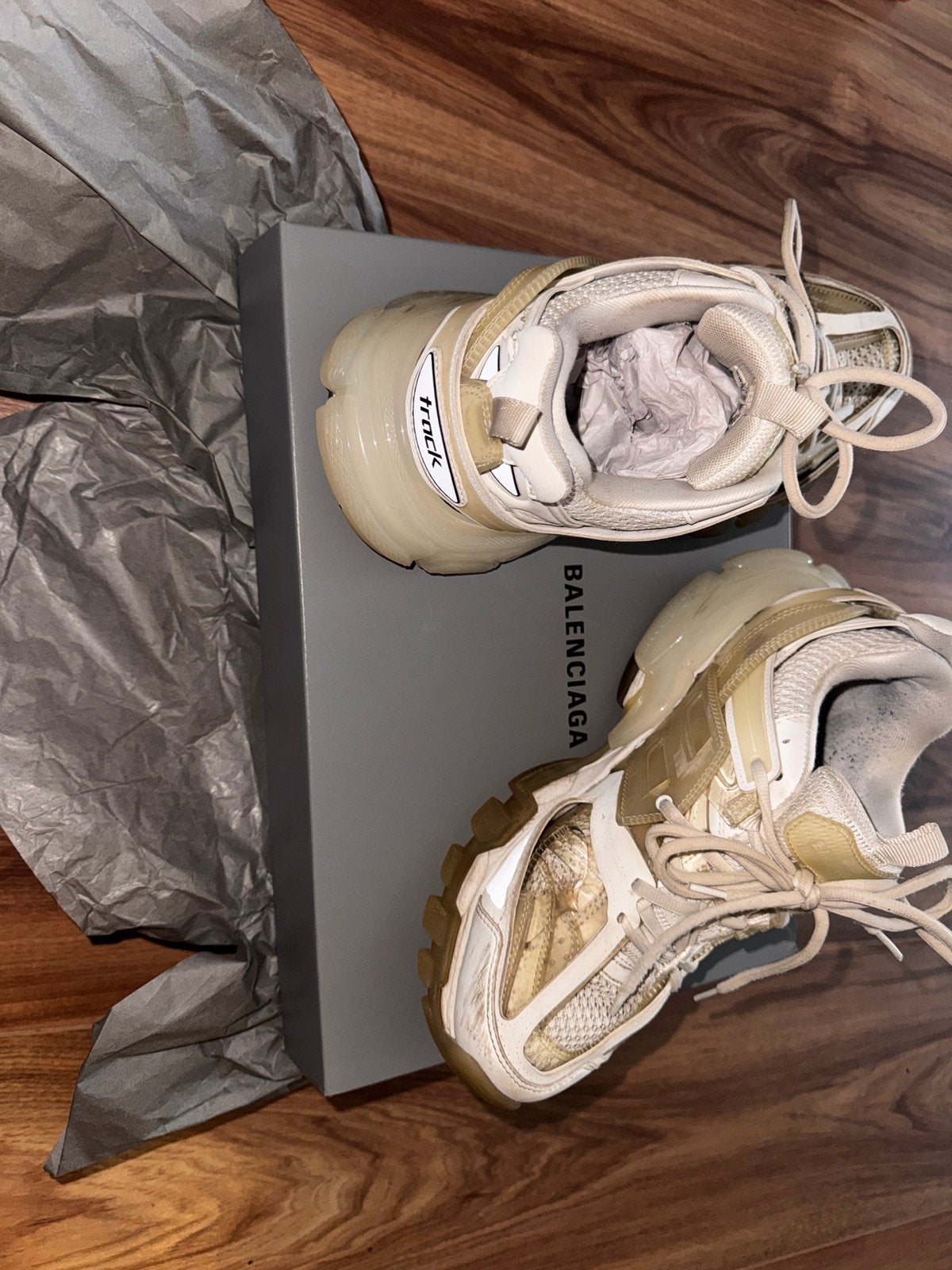 Balenciaga Track, Kleding | Dames, Wit, Ophalen of Verzenden, Sneakers of Gympen, Gedragen