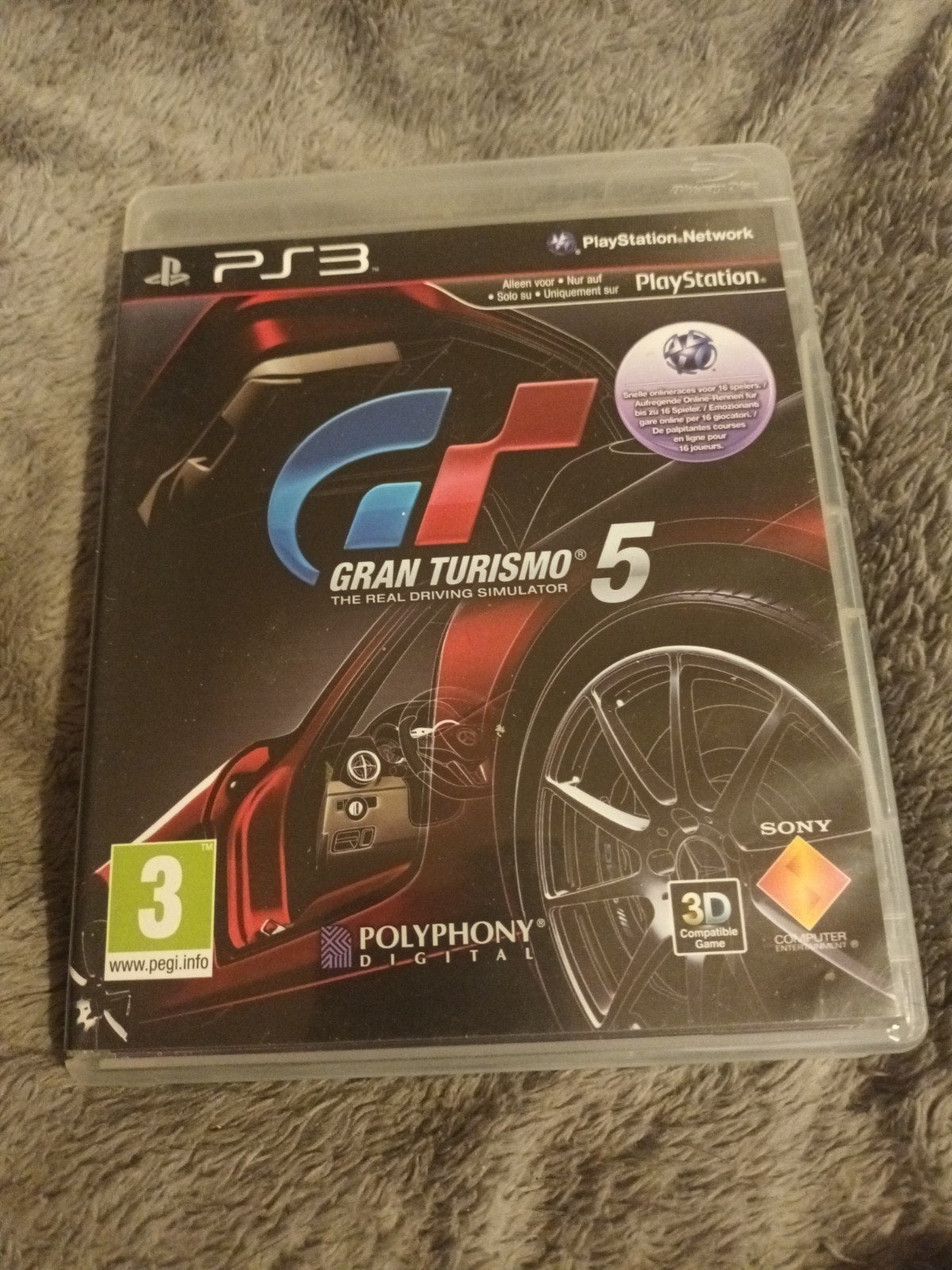 Gran Turismo 5 PS3 - Racegame PlayStation 3, Online, Gebruikt, 1 speler, Racen en Vliegen