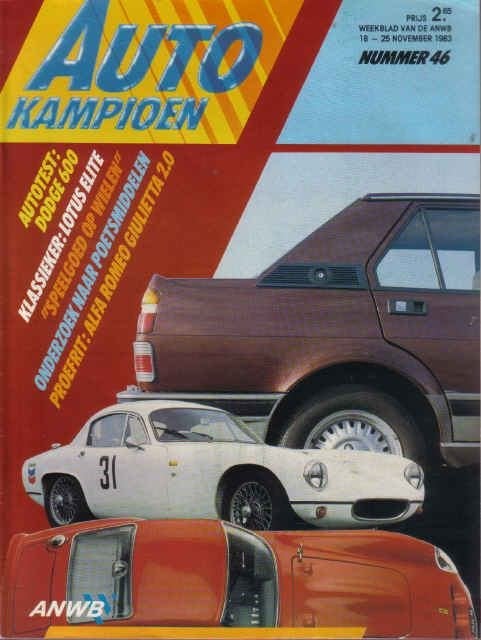 Autokampioen 46 1983 : Alfa Romeo Giulietta - Lotus Elite, Ophalen of Verzenden, Gelezen, Algemeen
