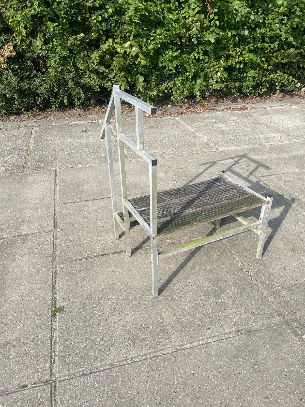 Caravan opstap aluminium, Ophalen, Gebruikt