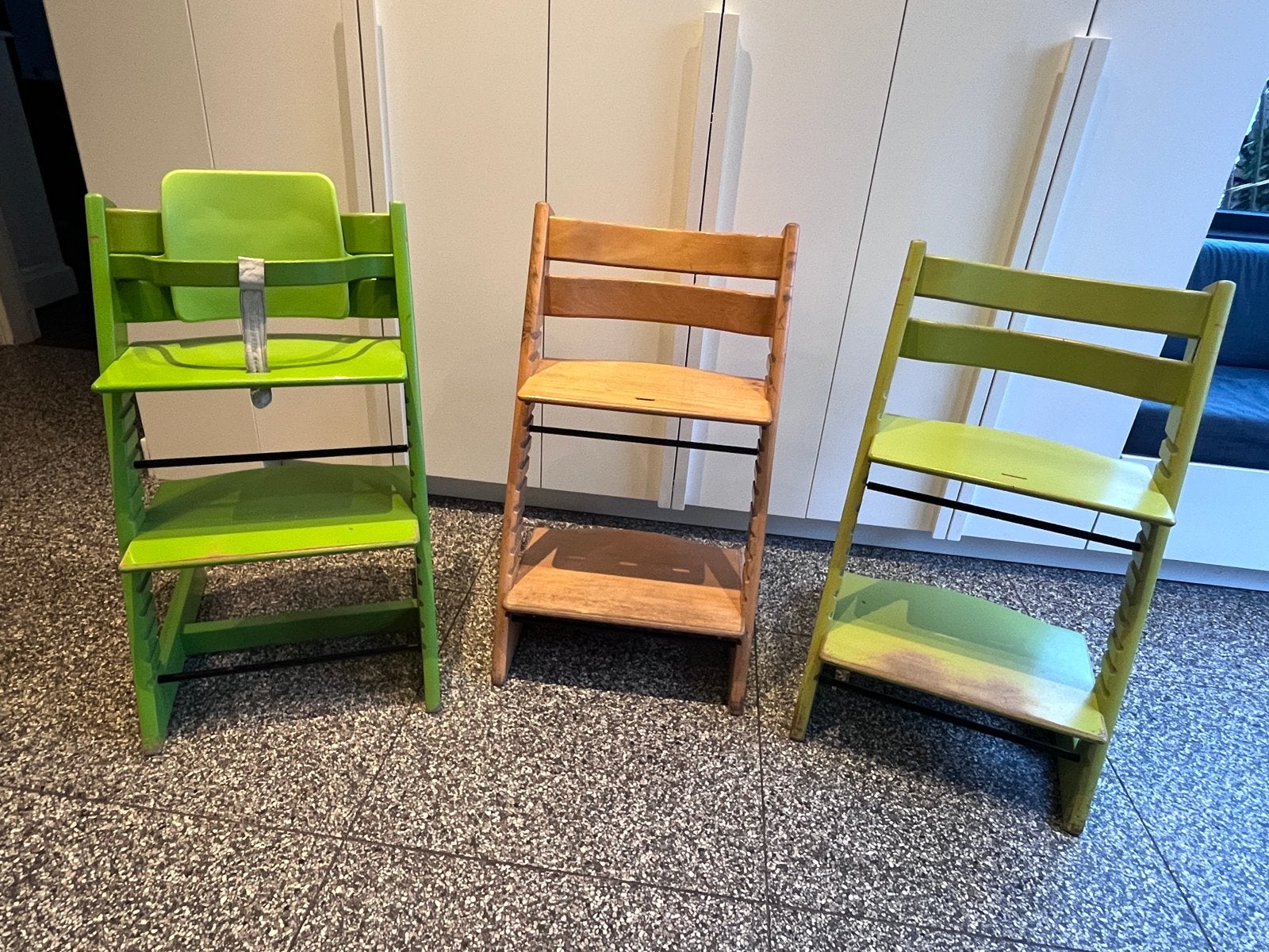 1 Stokke Tripp Trapp stoel over - mag weg voor €40!, Ophalen, Gebruikt, Meegroeistoel, Aanschuifbaar
