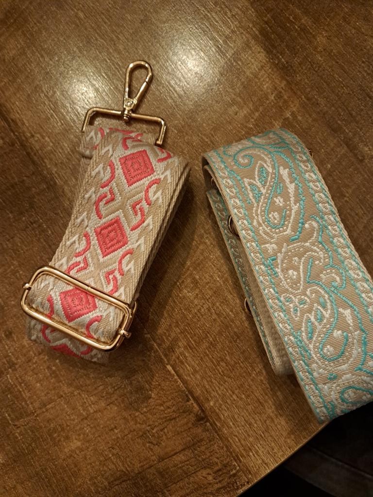 2 nieuwe tassenriemen rose en mintgroen, Ophalen of Verzenden, Nieuw, Roze