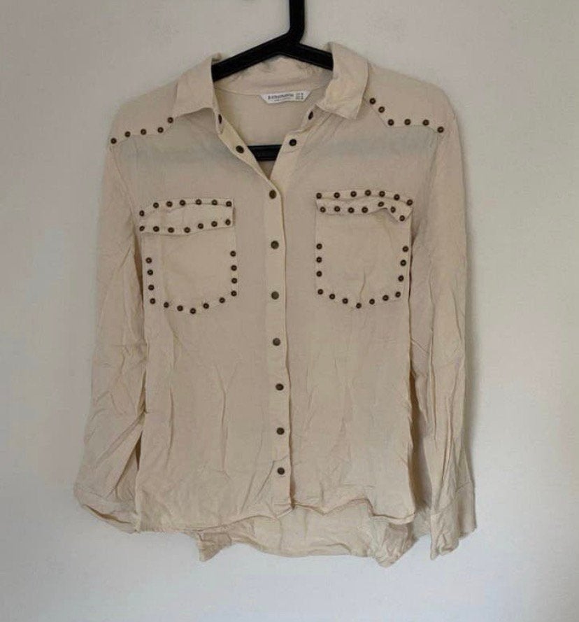 Dames blouse, maat m, Kleding | Dames, Blouses en Tunieken, Verzenden, Zo goed als nieuw, Maat 38/40 (M), Grijs
