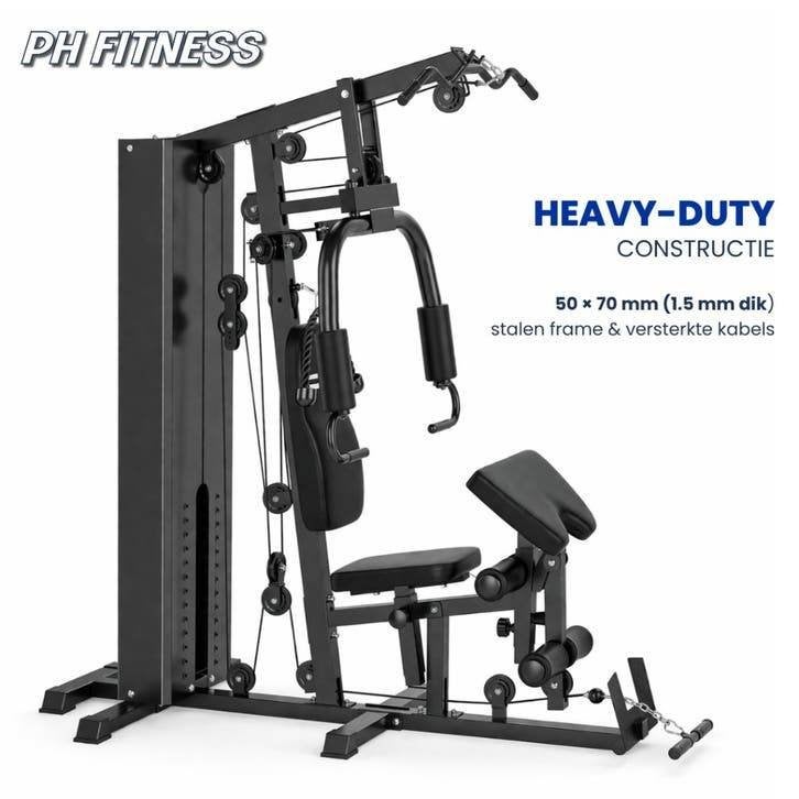 PH Fitness Heavy Duty Gym - Krachtstation 100KG, Sport en Fitness, Support@phfitness.nl, Nieuw, Ophalen of Verzenden, Rug