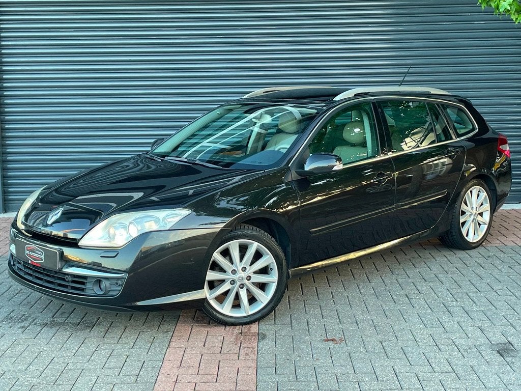 Renault Laguna Estate 2.0 16V T Initiale Automaat | Pano | C, Auto's, Gebruikt, Beige, 4 cilinders, Zwart