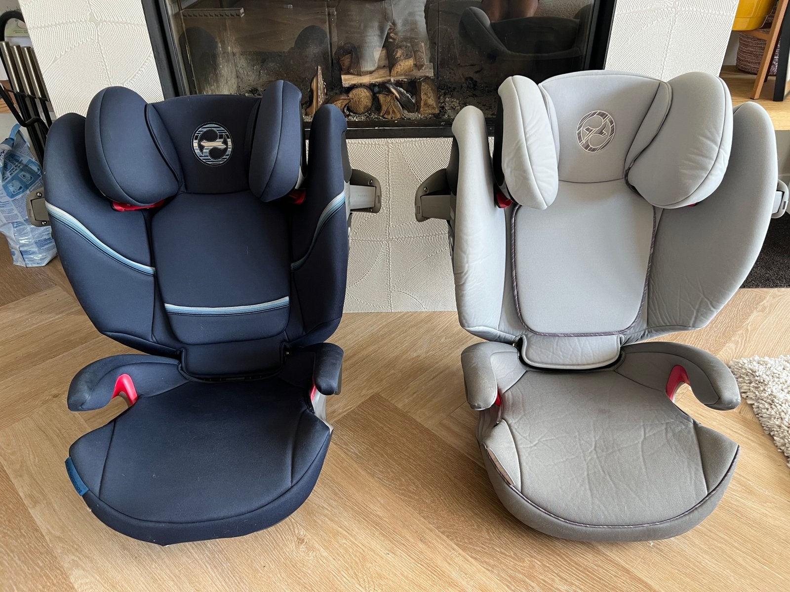 2x Cybex S-fix Kinderstoel Grijs/blauw met Isofix, 15 t/m 36 kg, Zo goed als nieuw, Isofix, Ophalen