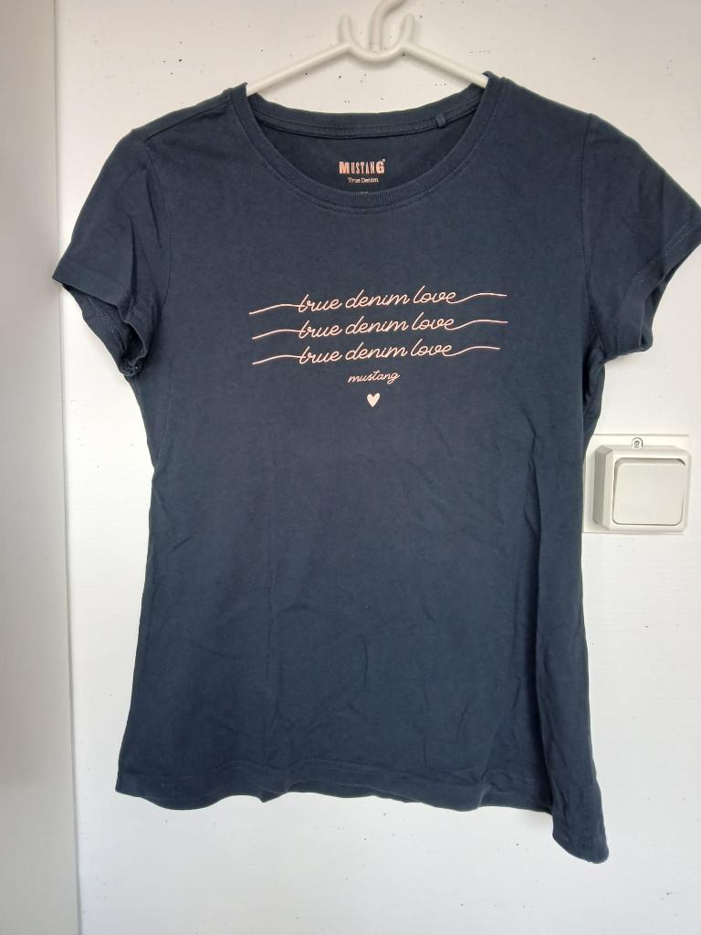 Blauw mustang shirtje maat xs, Blauw, Ophalen of Verzenden, Zo goed als nieuw, Korte mouw