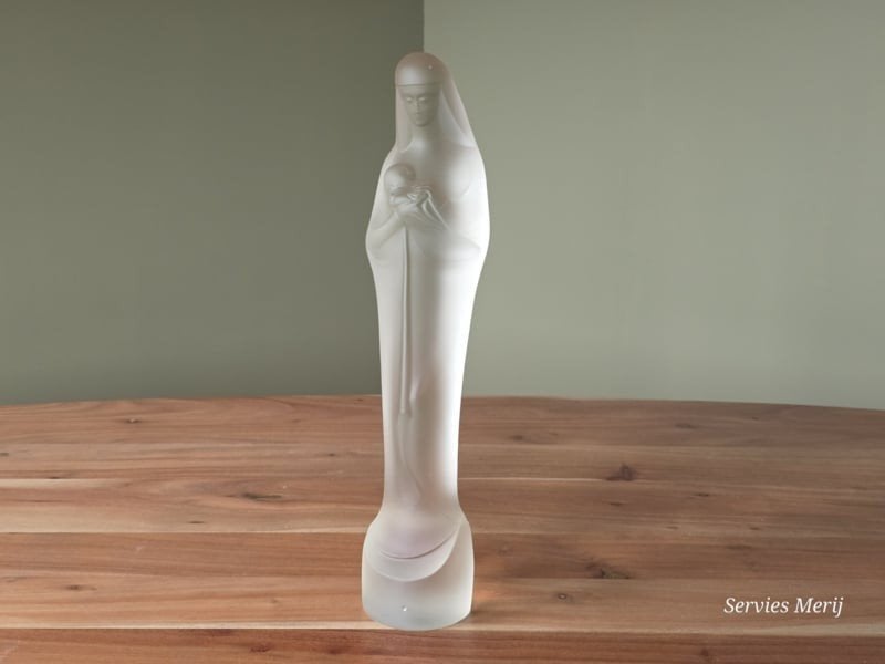 Leerdam Glas Stef Uiterwaal Madonna grote maat 37 cm 2x plek, Antiek en Kunst, Verzenden