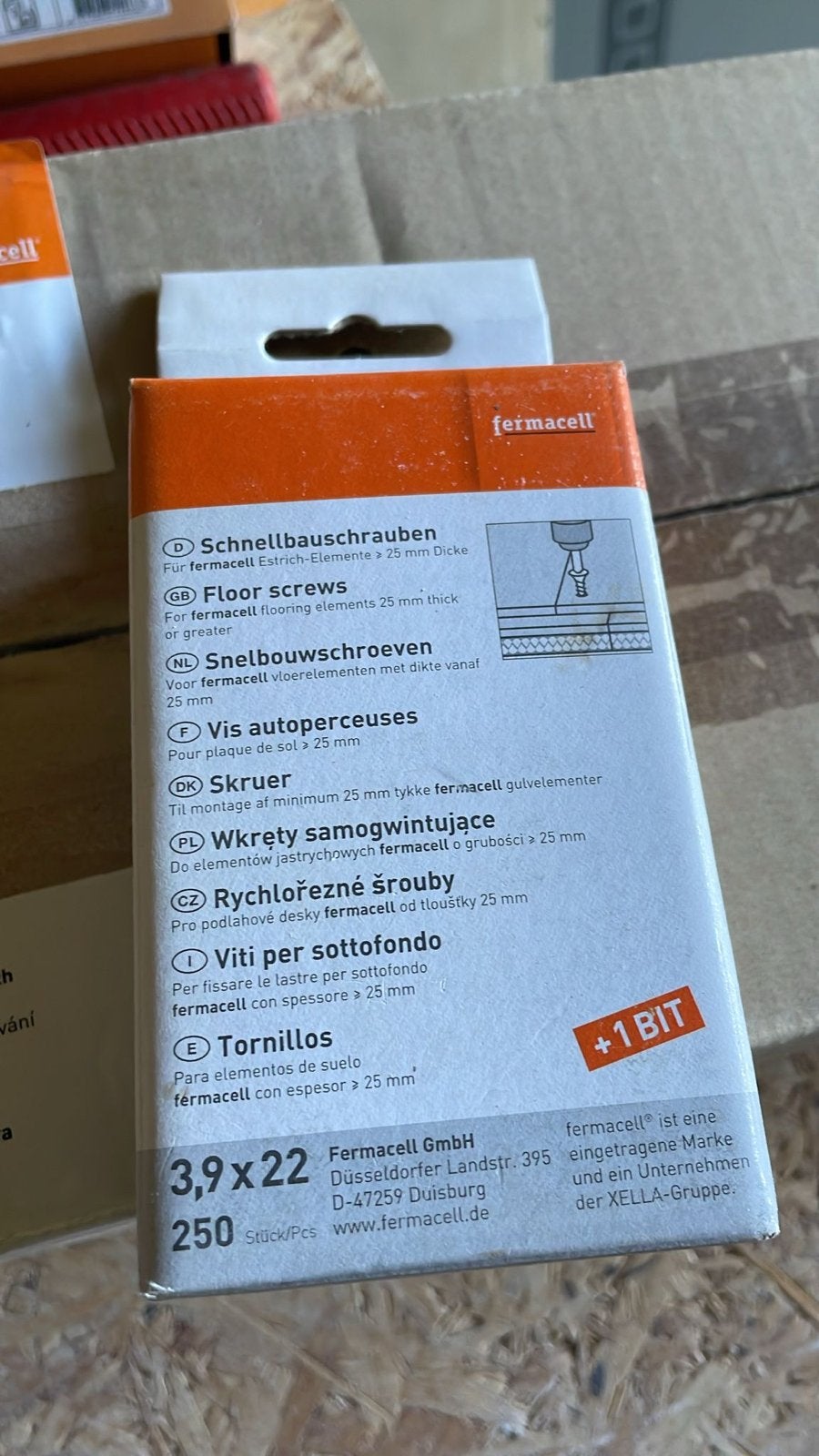 Nieuw Fermacell Snelbouwschroeven 3,9x22mm (250 stuks), Ophalen, Nieuw, Minder dan 50 mm, Schroeven