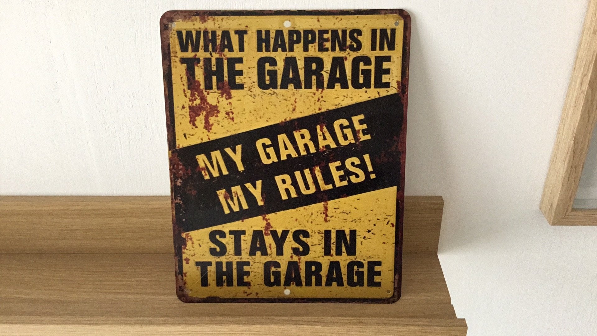 Metalen bord / schild zie tekst 20x25 centimeter, Verzamelen, Merken en Reclamevoorwerpen, Ophalen of Verzenden, Zo goed als nieuw