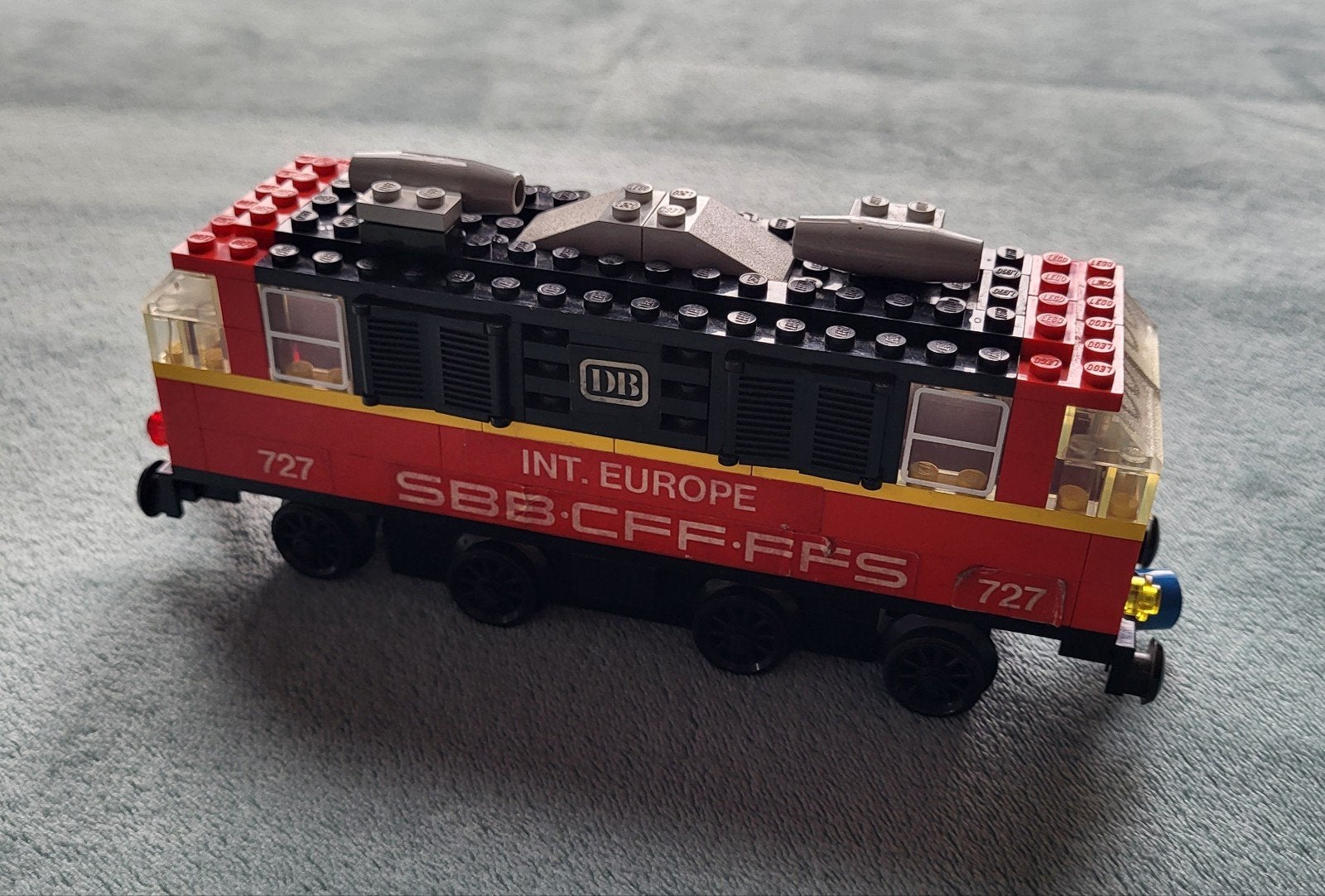 Lego trein 12 Volt blauwe rails locomotief (set 727), Kinderen en Baby's, Speelgoed | Duplo en Lego, Gebruikt, Lego, Ophalen of Verzenden